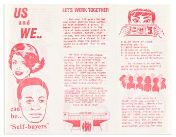 (BUSINESS.) Archive of stockholder material from the Harlem River Consumers Cooperative supermarket.